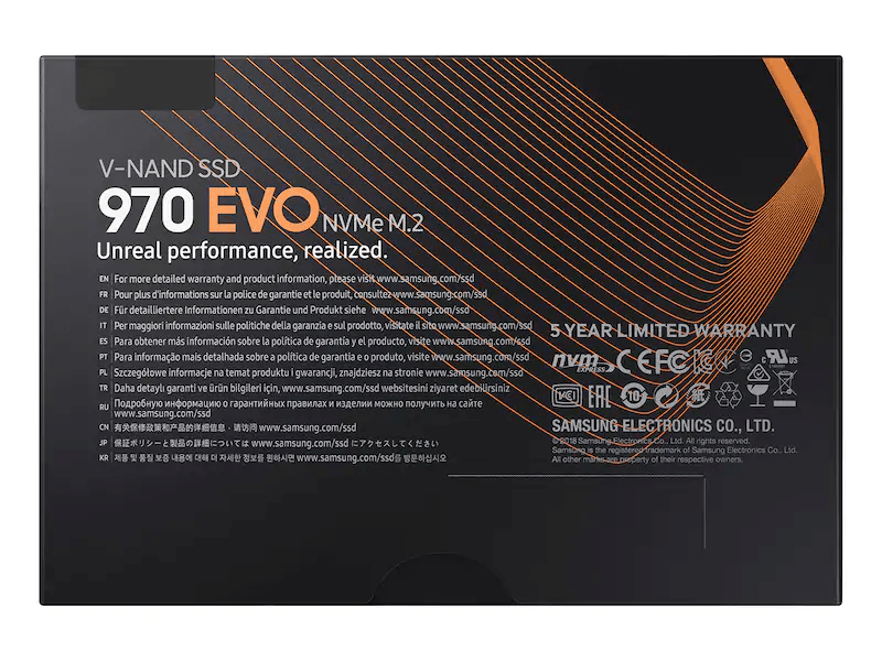 Ổ Cứng SSD SAMSUNG 970 EVO 2TB NVMe M.2 MZ-V7E2T0BW