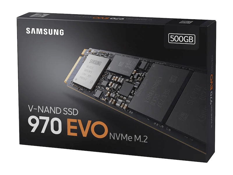 Ổ Cứng SSD SAMSUNG 970 EVO 500GB NVMe M.2 MZ-V7E500BW