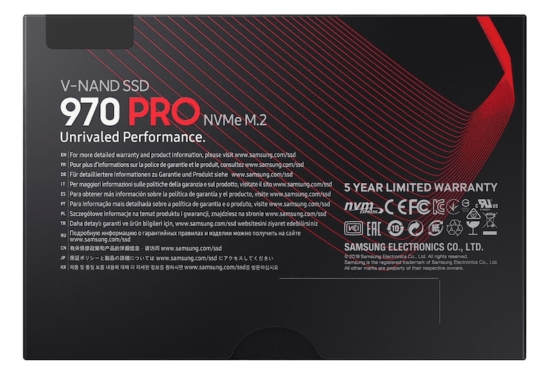 Ổ cứng SSD Samsung 970 PRO NVMe M.2 1TB MZ-V7P1T0BW