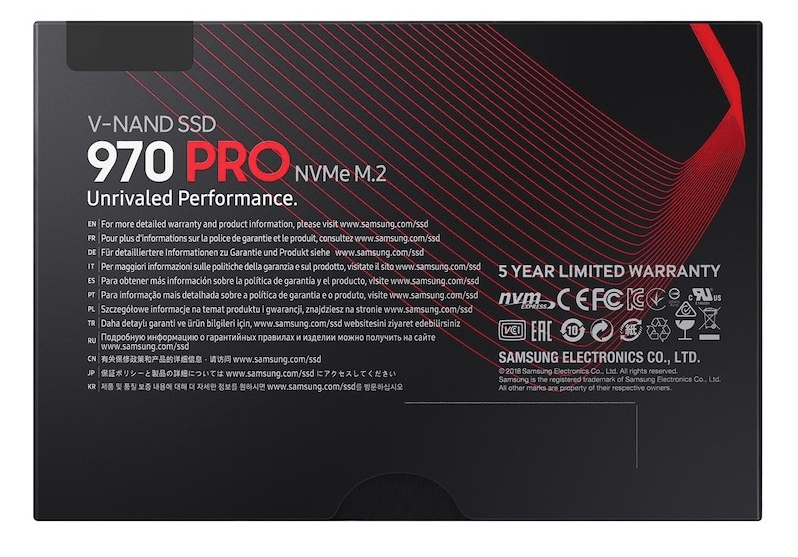 Ổ cứng SSD Samsung 970 PRO NVMe M.2 512GB MZ-V7P512BW