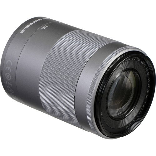 Ống kính Canon EF-M55-200mm f/4.5-6.3 IS STM Silver (Hàng chính hãng LBM)