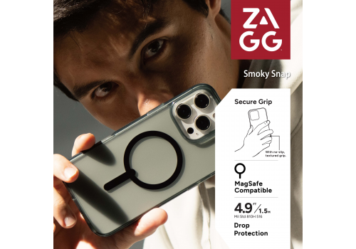 Ốp lưng iPhone 16 - ZAGG ESNTL Snap - Smoky - 702316301