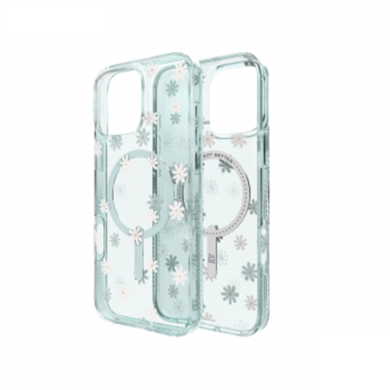 Ốp lưng iPhone 16 - ZAGG Milan Snap - Green Daisies - 702316373