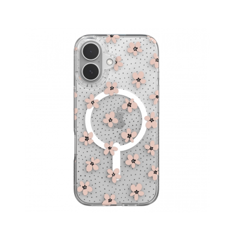 Ốp lưng iPhone 16 - ZAGG Milan Snap - Pink Daisies - 702316369