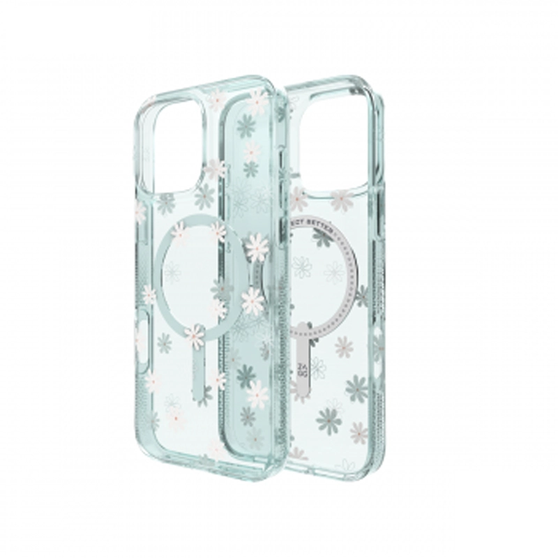 Ốp lưng iPhone 16 Plus - ZAGG Milan Snap - Green Daisies - 702316374