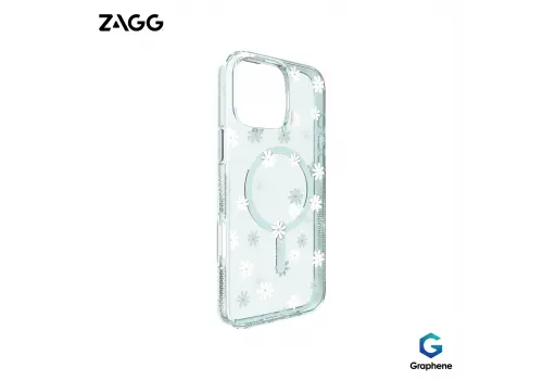 Ốp lưng iPhone 16 Plus - ZAGG Milan Snap - Green Daisies - 702316374