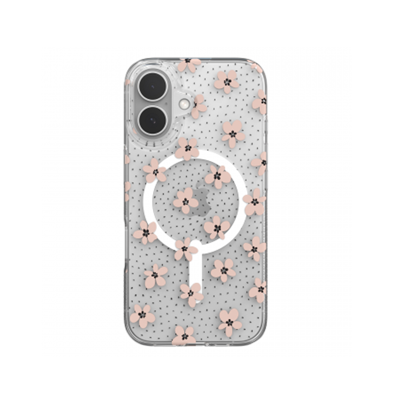 Ốp lưng iPhone 16 Plus - ZAGG Milan Snap - Pink Daisies - 702316370