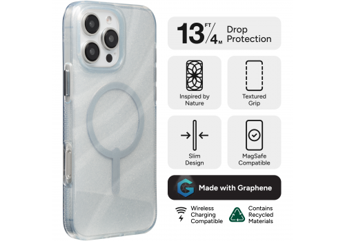 Ốp lưng iPhone 16 Pro - ZAGG Milan Snap - Swirl Glitter - 702316391