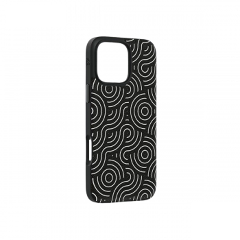 Ốp lưng iPhone 16 Pro Max - ZAGG London Snap - Black Hexagon - 702316404