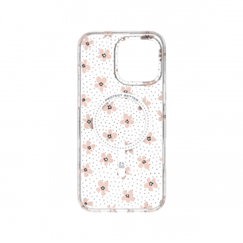 Ốp lưng iPhone 16 Pro Max - ZAGG Milan Snap - Pink Daisies - 702316372