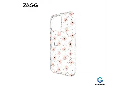 Ốp lưng iPhone 16 Pro Max - ZAGG Milan Snap - Pink Daisies - 702316372