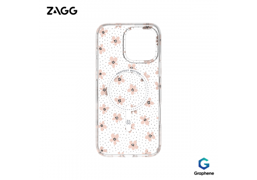 Ốp lưng iPhone 16 Pro Max - ZAGG Milan Snap - Pink Daisies - 702316372