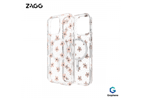 Ốp lưng iPhone 16 Pro Max - ZAGG Milan Snap - Pink Daisies - 702316372