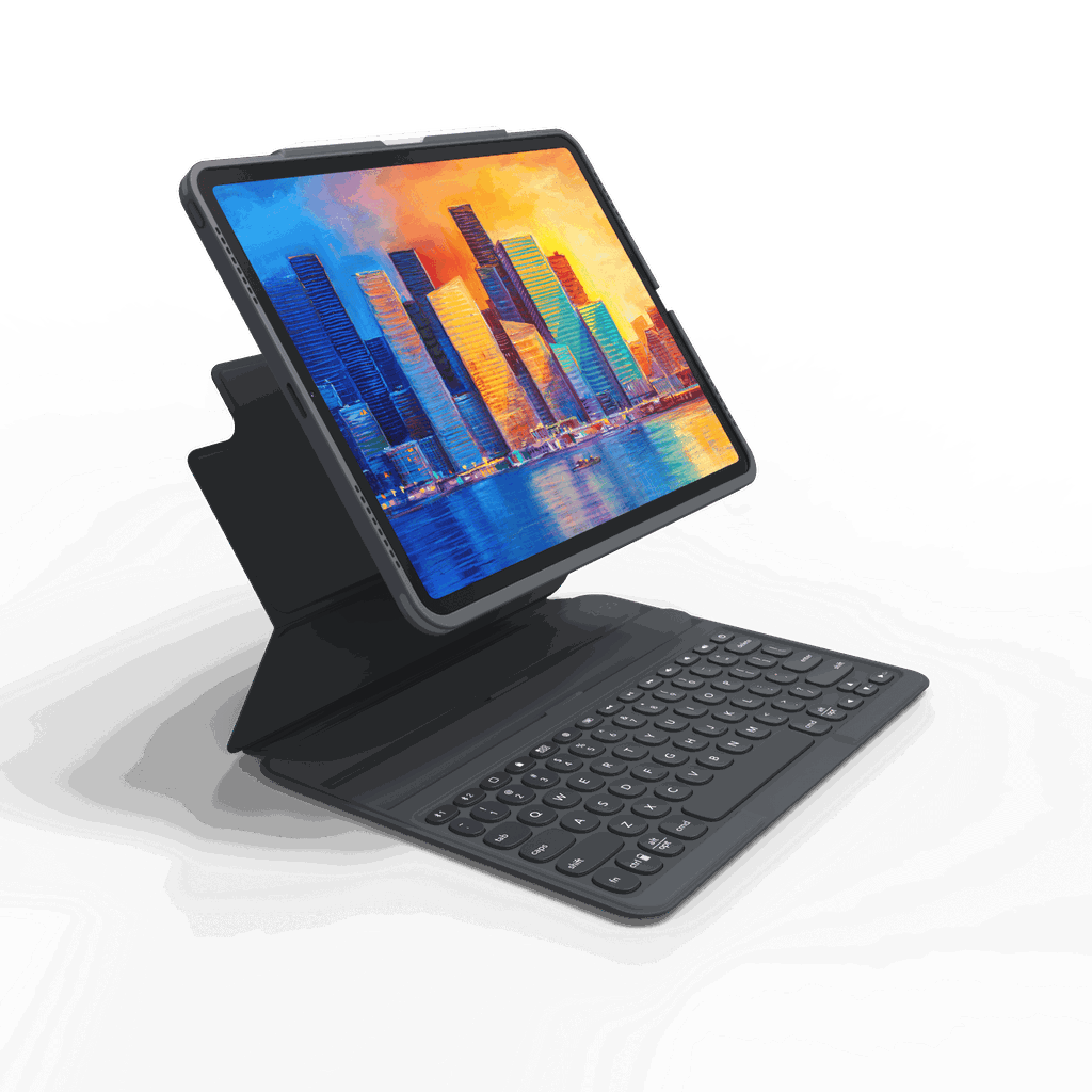 Ốp lưng kèm bàn phím ZAGG Pro Keys - iPad 12.9 - Black/Gray - UK - 103407963