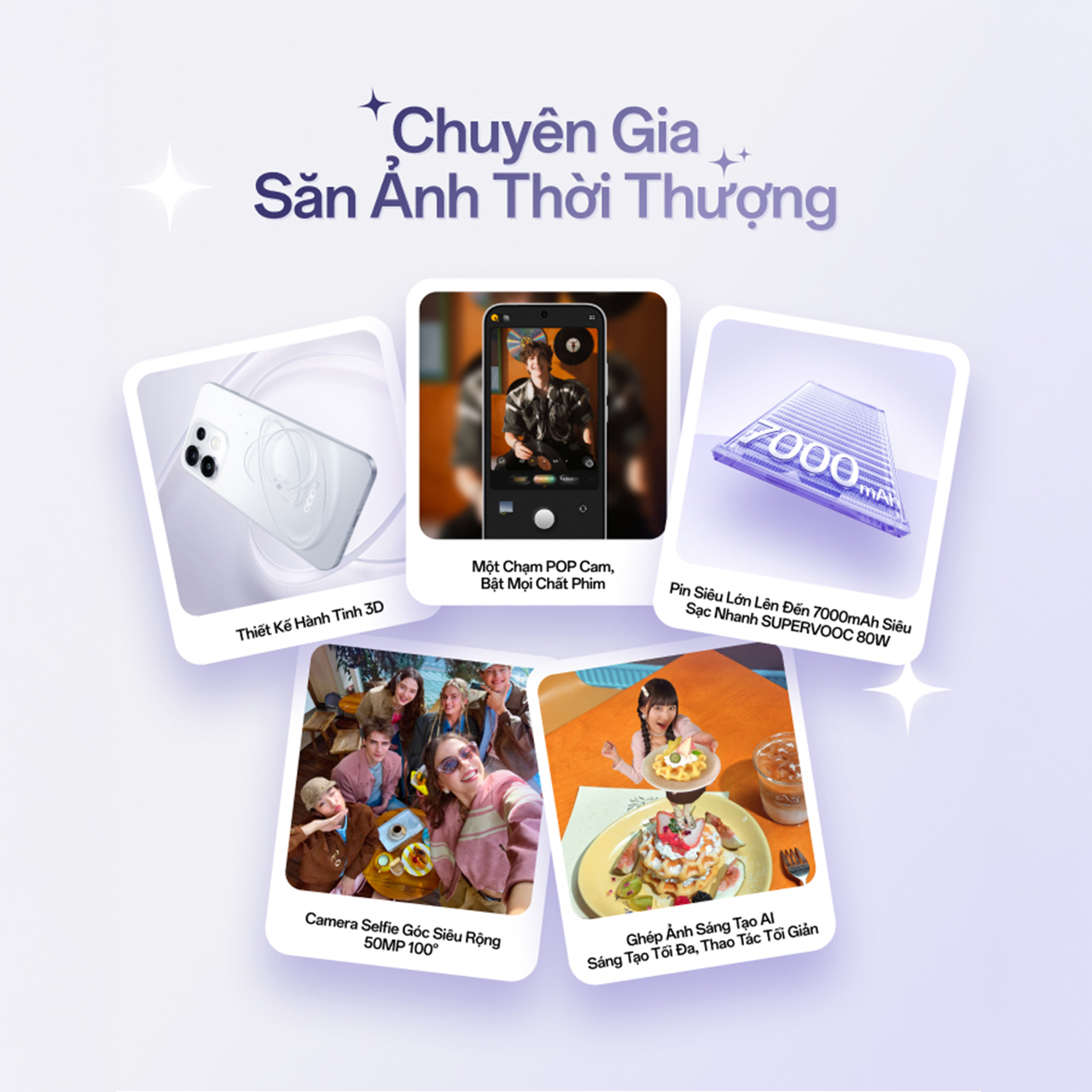 OPPO Reno16 F 5G 8GB+256GB CPH2859 Tím đen