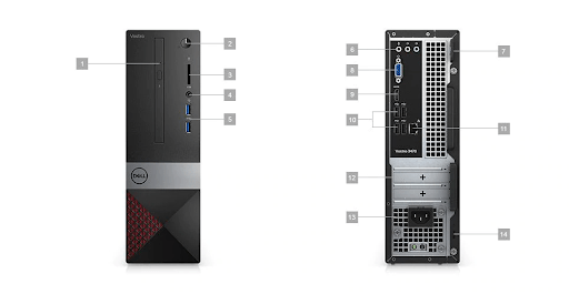 PC Dell Vos 3470(STI31206-4G-1T)i3-9100/4GB/1TB/K+M/Wifi ac,1YW