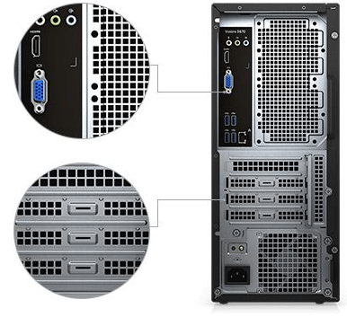 PC Dell Vos 3670MT(J84NJ5)i5-9400/4GB/1TB/DVDRW/K+M/Wifi ac,1YW