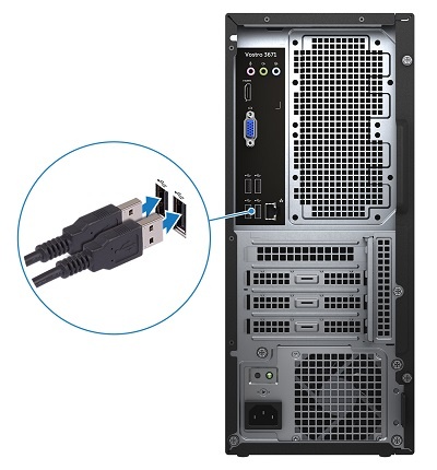 PC Dell Vos 3671(42VT370042)i7-9700/8GB/1TB/Win10/K+M/Wifi ac,1YW