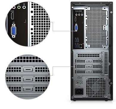PC Dell Vos 3671(42VT370045)i3-9100/4GB/1TB/Win10/K+M/Wifi ac,1YW