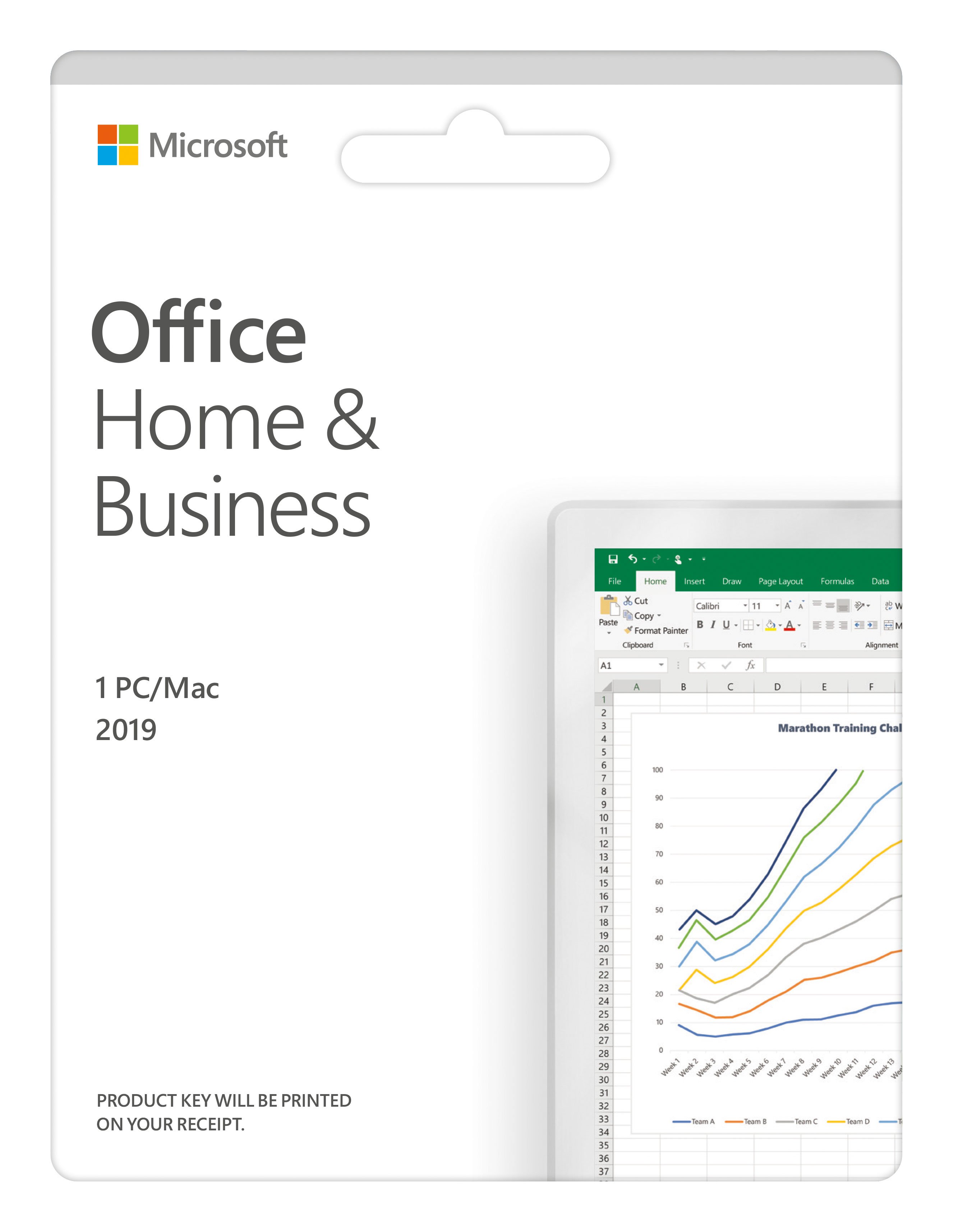 Phần mềm Microsoft Office Home and Business 2019 English APAC EM Medialess P6 (T5D-03302)