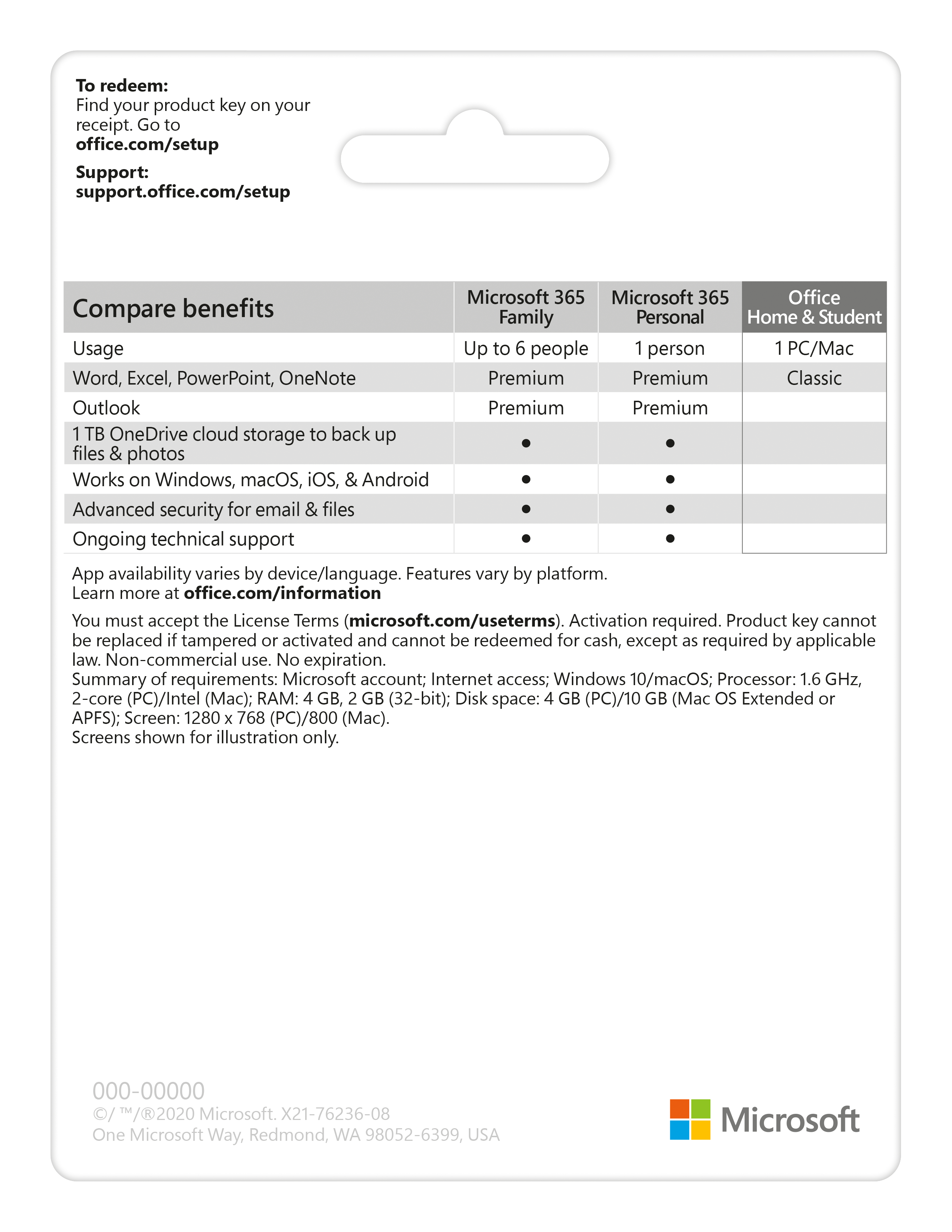 Phần mềm Microsoft Office Home and Student 2019 English APAC EM Medialess P6 (79G-05143)