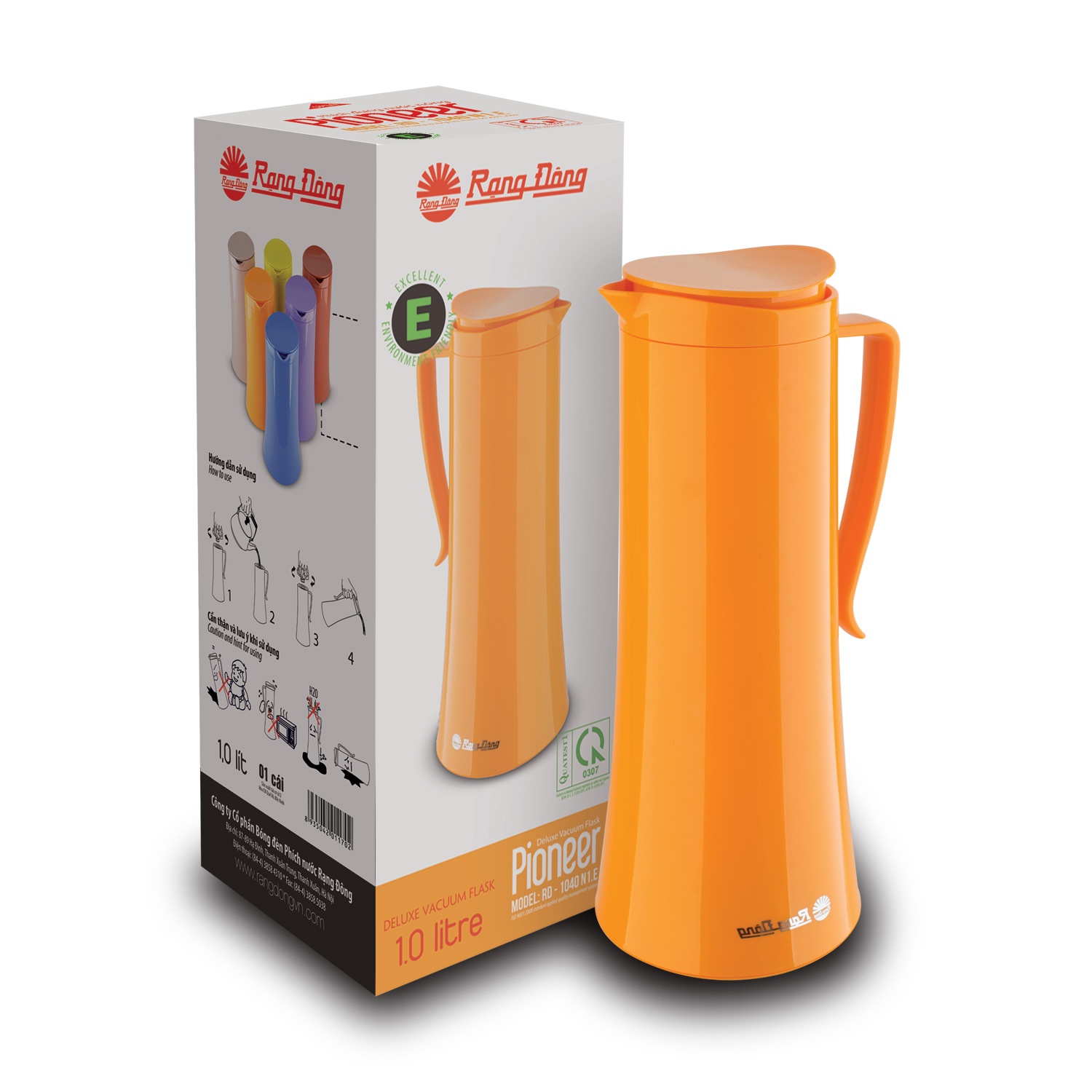 Phích nước cao cấp Rạng Đông 1040N1.E - 1L - Pioneer