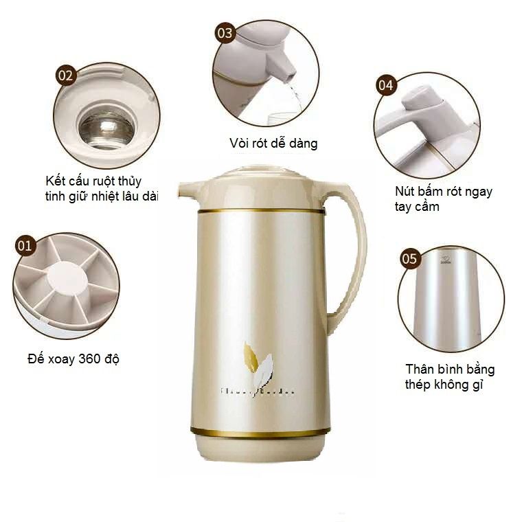 Phích giữ nhiệt 1,55L Zojirushi AFFB-16-CA-Japan