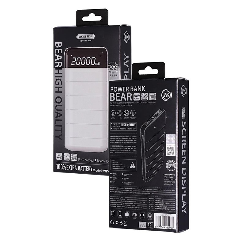 Pin dự phòng WK WP-026 Bear 20.000mAh
