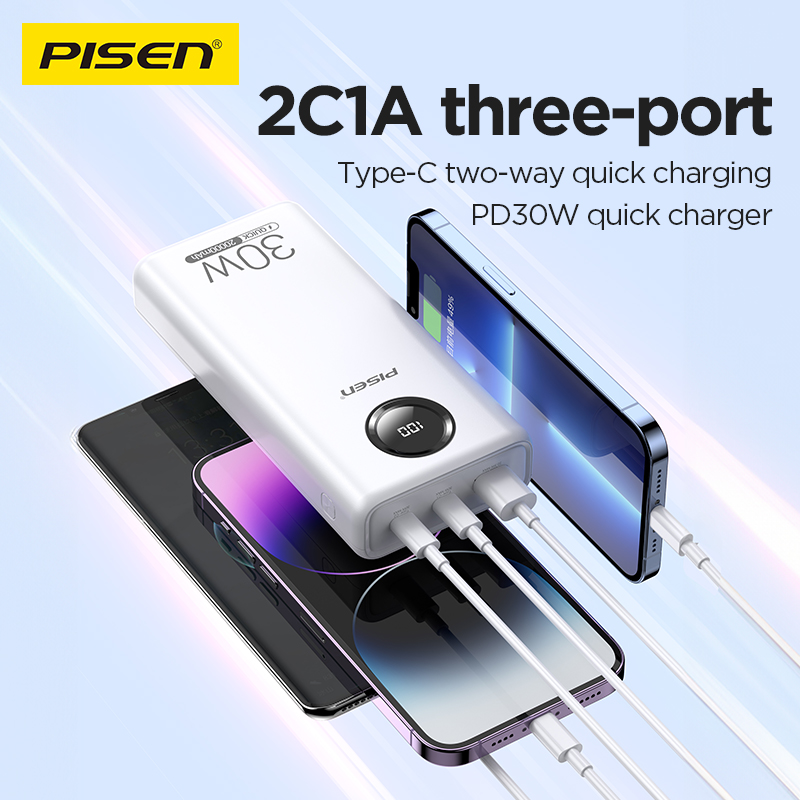 Pin dự phòng Pisen QUICK -Power Cube 30W 20000mAh TS-D337(GLB)