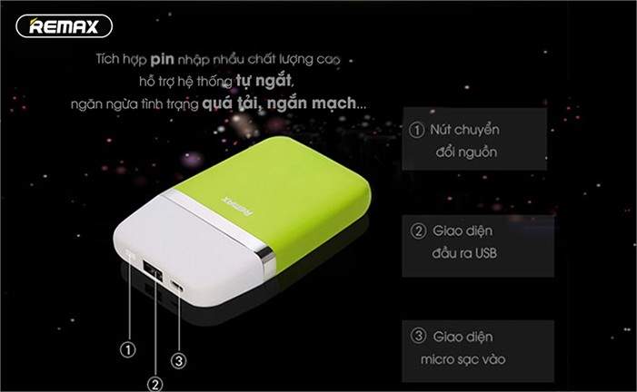 Pin dự phòng Remax Aroma 6.000mAh RPP-16