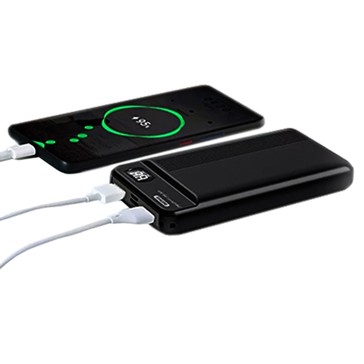 Pin dự phòng Remax Fizi Series 2USB 20.000mAh RPP-106 (Black/ White)