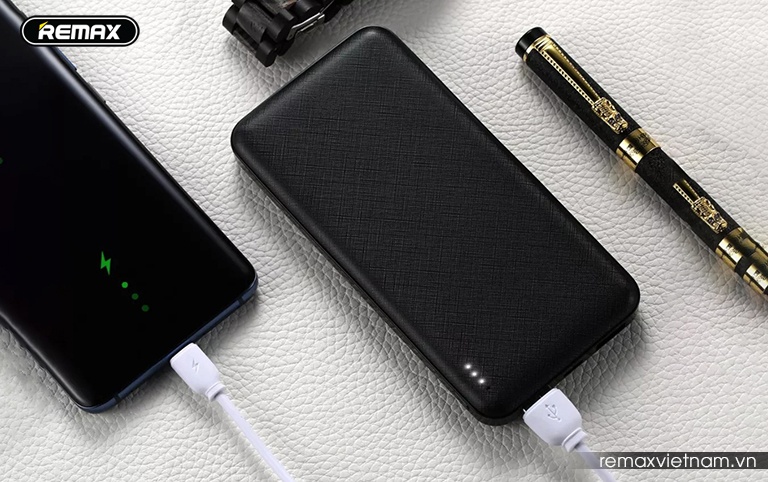 Pin dự phòng Remax Jane Series 2USB 10000mAh RPP-119 (Black/ White)