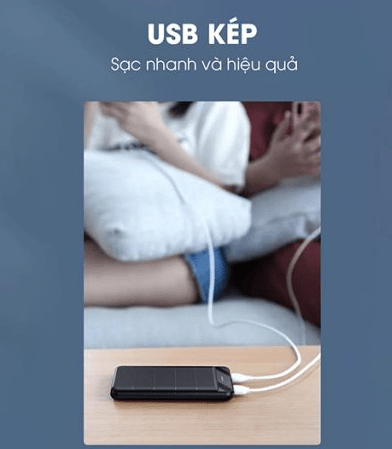 Pin dự phòng Remax Leader Series 2USB 20000mAh RPP-140 (Black/ White)