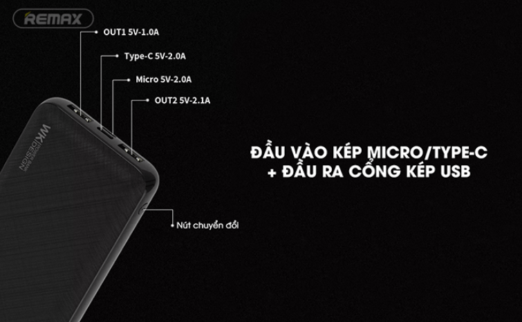 Pin dự phòng WK WP-071 Mini 20.000mAh
