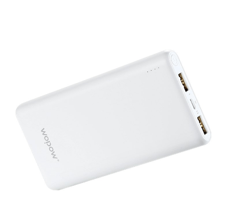Pin dự phòng Wopow P100 plus 10.000mAh (5V-1A/2.1A) - Bảo hành 30 ngày