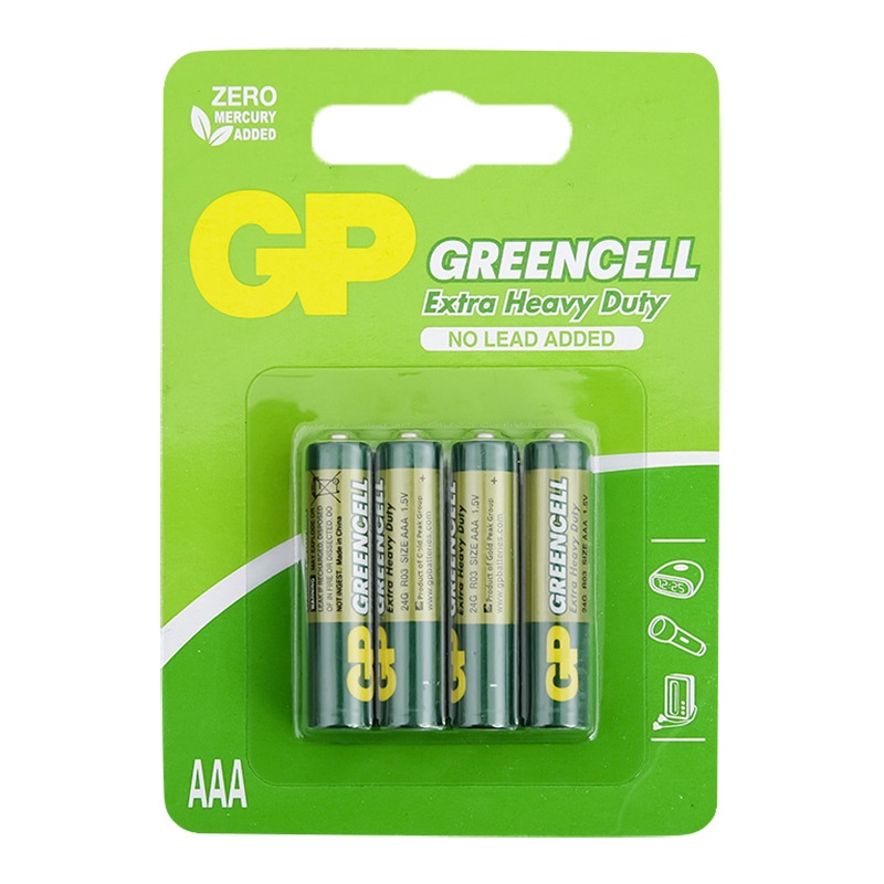 Pin đũa Greencell AAA GP24G-2U4 (vỉ 4 viên)
