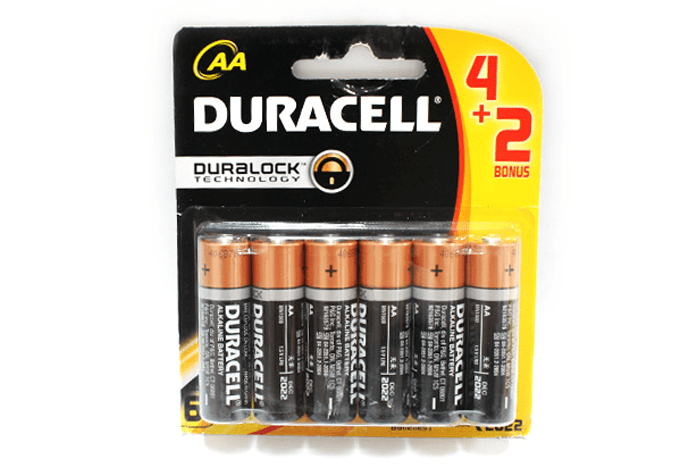 Pin Duracell MN1500-LR6 AA6 (4 + 2) - BH 30 ngày