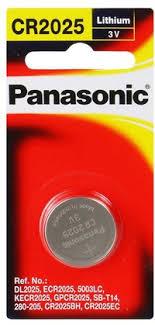 Pin nút Panasonic Lithium Coin Batterry CR-2025PT/1B (1 viên/ vỉ)