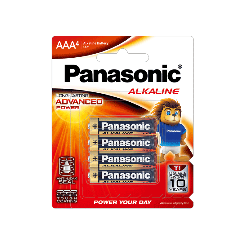 Pin Panasonic Alkaline LR03T/4B(LR03T/4B-V) - 4 viên AAA/ vỉ