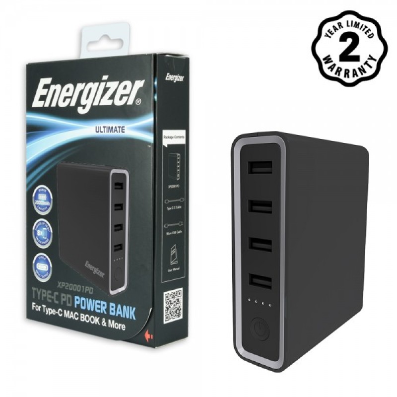 PIN SẠC DỰ PHÒNG ENERGIZER 20.000MAH - XP20001PD