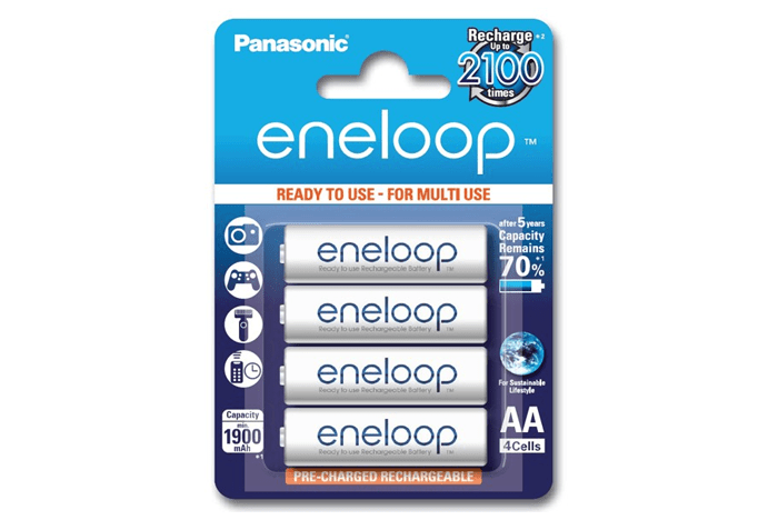 Pin sạc Pana Eneloop BK-3MCCE/4BV - 4 viên AA/ vỉ - BH 30 ngày