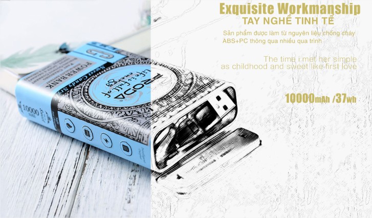 Pin sạc Remax Proda 10.000 mAh (PPL-24/ PPL-11) - Bảo hành 30 ngày