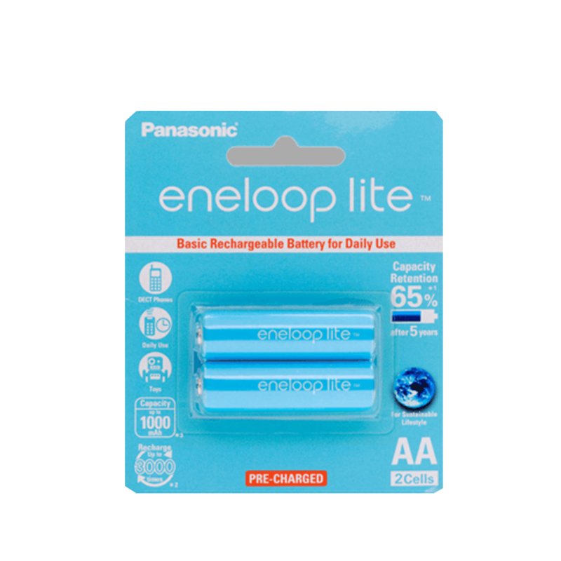Pin sạc Pana Eneloop lite BK-3LCCE/2BV - 2 viên AA/ vỉ