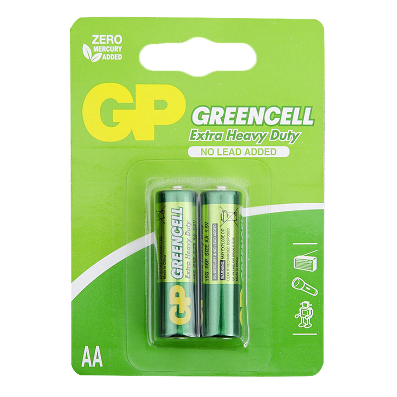 Pin tiểu Greencell AA GP15G-2U2 (vỉ 2 viên)