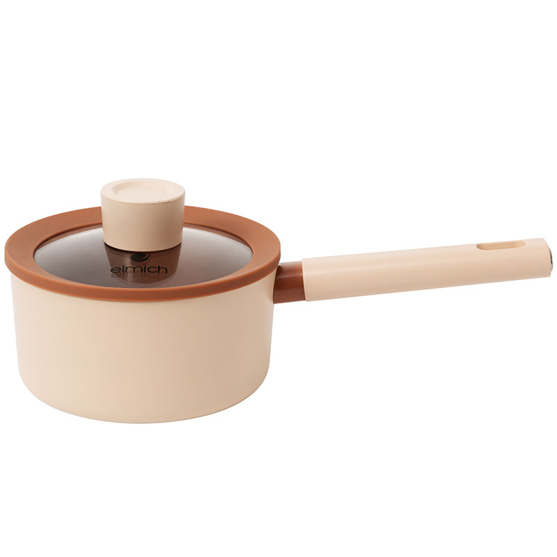 Quánh phủ sứ ceramic Elmich Mocha size 16cm EL5539MC16