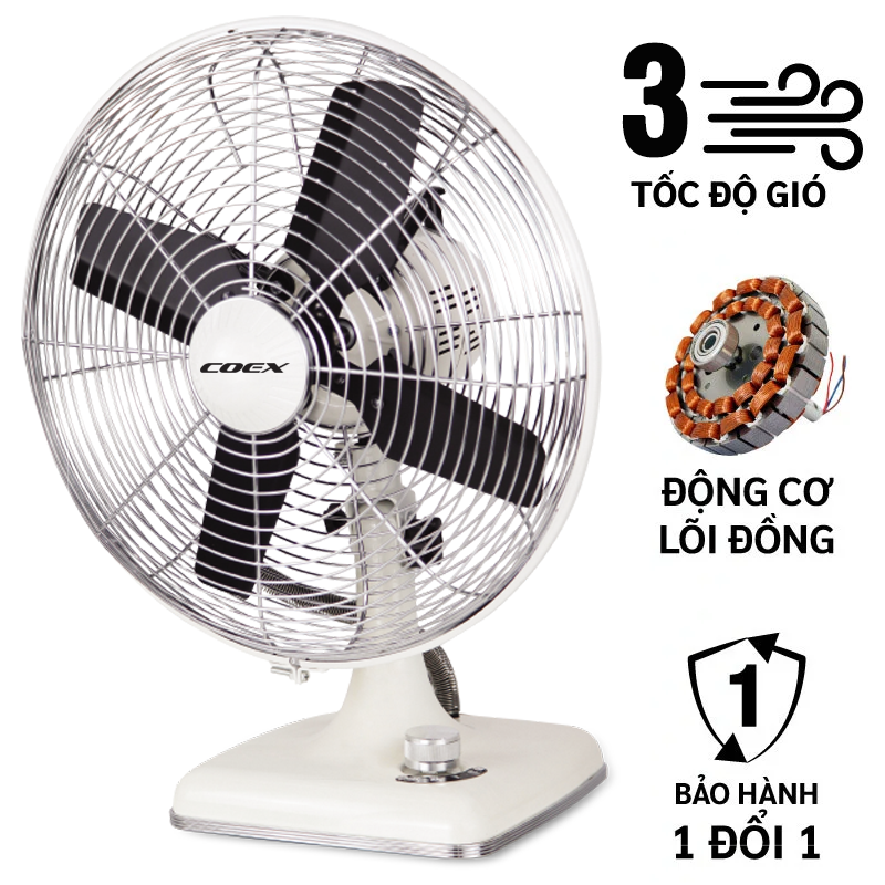 Quạt bàn 4 cánh cao cấp Coex CIF-7123