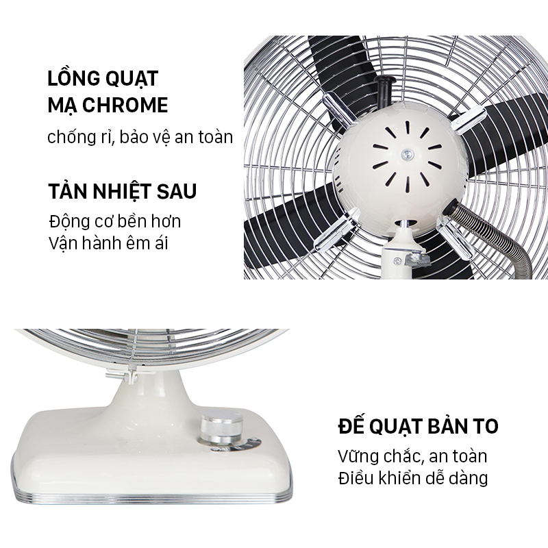 Quạt bàn 4 cánh cao cấp Coex CIF-7123