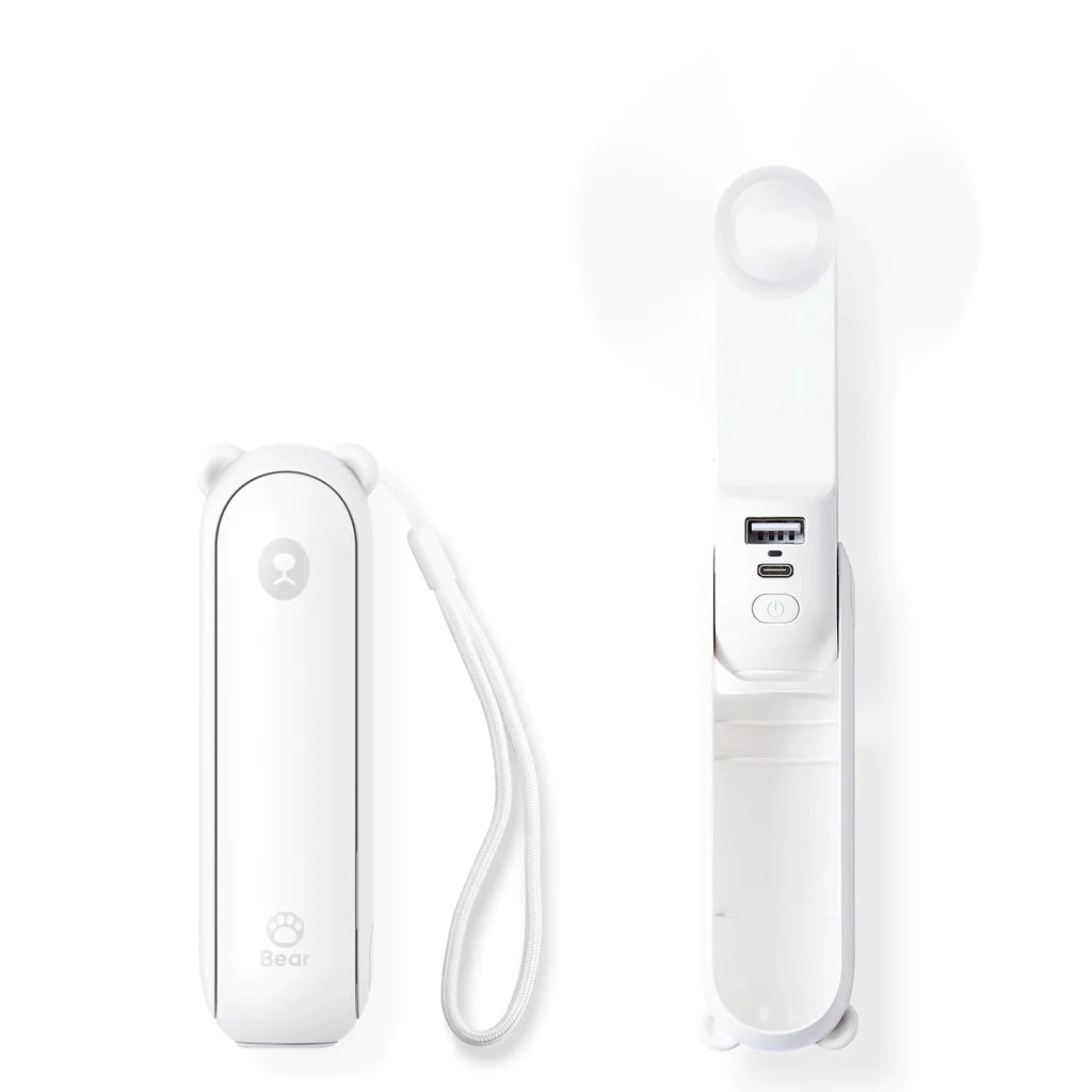 Quạt cầm tay Jisulife F8 2000mAh Trắng/ Nâu/ Xanh Lá