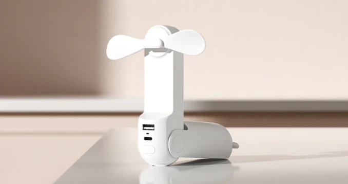 Quạt cầm tay Jisulife F8 2000mAh Trắng/ Nâu/ Xanh Lá