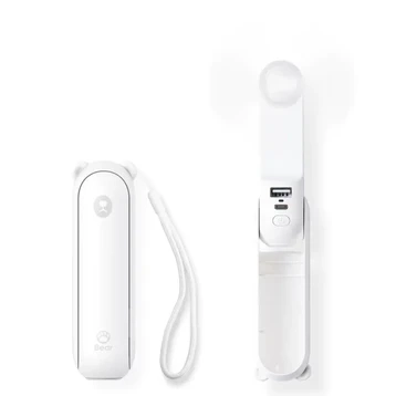 Quạt cầm tay Jisulife F8 2000mAh Trắng (White)